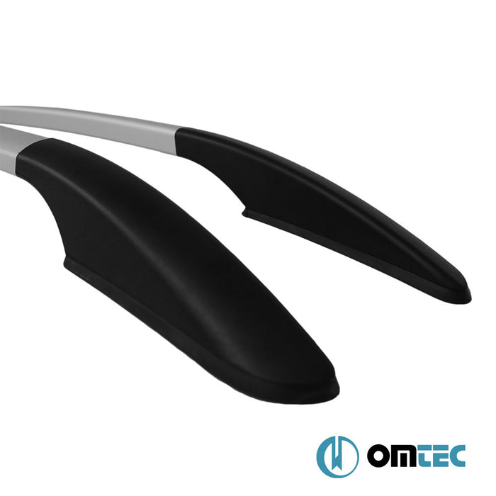 Portbagaj Tavan Çıtası (Solid V2 - Yapıştırma) Gri 2 Prç. Alu. - Opel Corsa - HB 5D S07 -  (2006 - 2015)