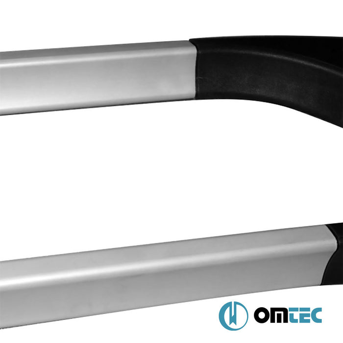 Portbagaj Tavan Çıtası (Solid V2 - Yapıştırma) Gri 2 Prç. Alu. - Opel Corsa - HB 5D S07 -  (2006 - 2015)