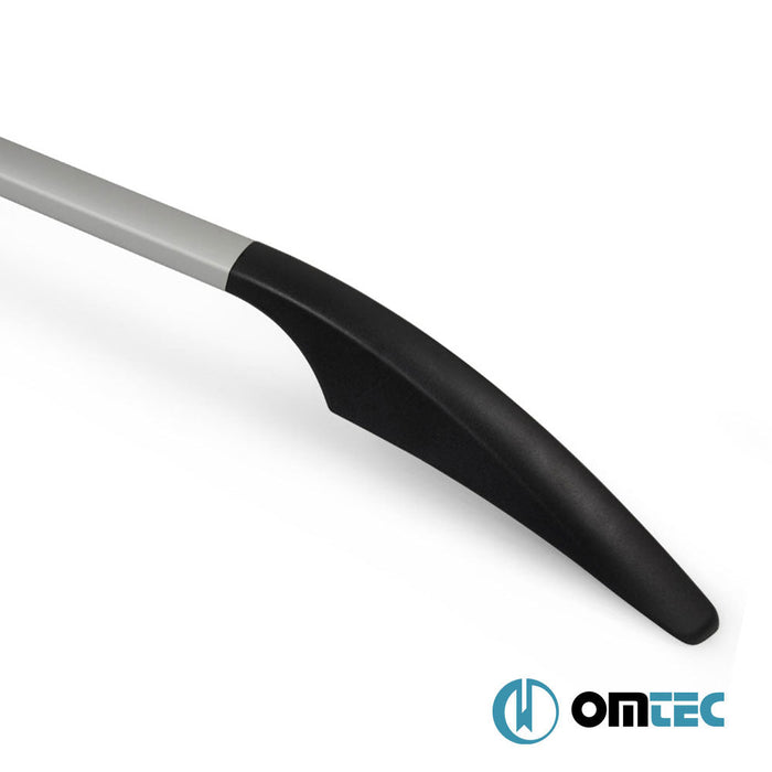 Portbagaj Tavan Çıtası (Solid - Vidalı Montaj) Gri 2 Prç. Alu. - Citroën Nemo - MVN 225L - (2008 - 2016)