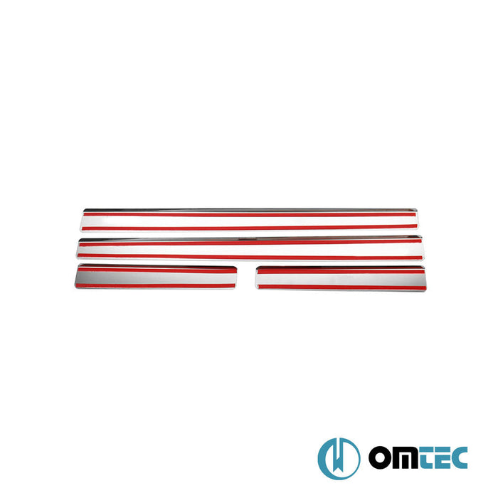 Norm Kapı Eşiği 4 Prç. Paslanmaz Çelik (Parlak) - Alfa Romeo 147 - HB 5D 937 - (2001 - 2010)