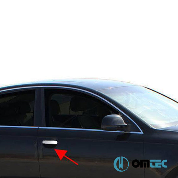 Kapı Kolu 2 Kapı 3 Prç. (H1) Paslanmaz Çelik (Parlak) - Audi A3 - HB 3D 8P PRE - FL - (2004 - 2008)