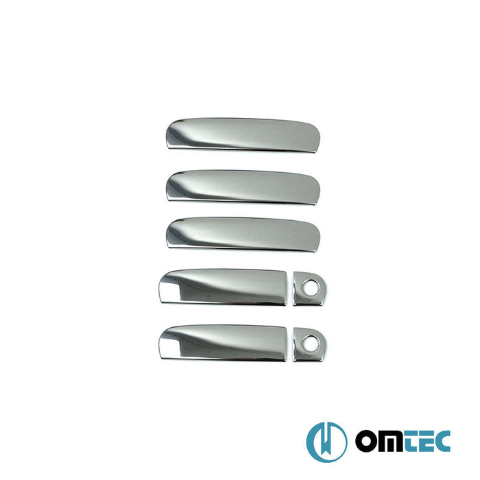 Kapı Kolu 4 Kapı 5 Prç. (H1) Paslanmaz Çelik (Parlak) - Audi A6 - SD 4B - (1997 - 2004)