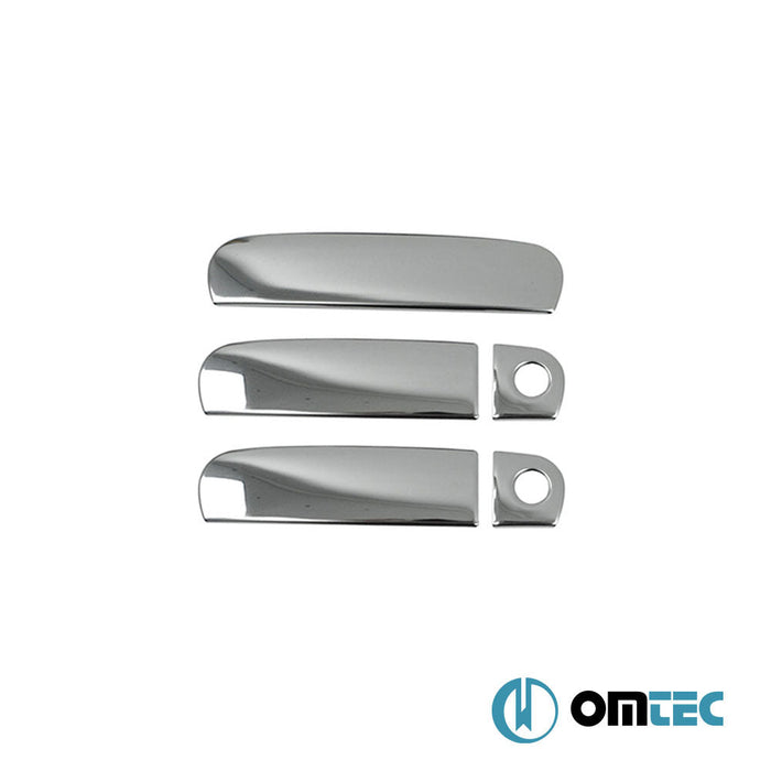 Kapı Kolu 2 Kapı 5 Prç. (H1/H2) Paslanmaz Çelik (Parlak) - Audi A3 - HB 3D 8L - (1996 - 2003)