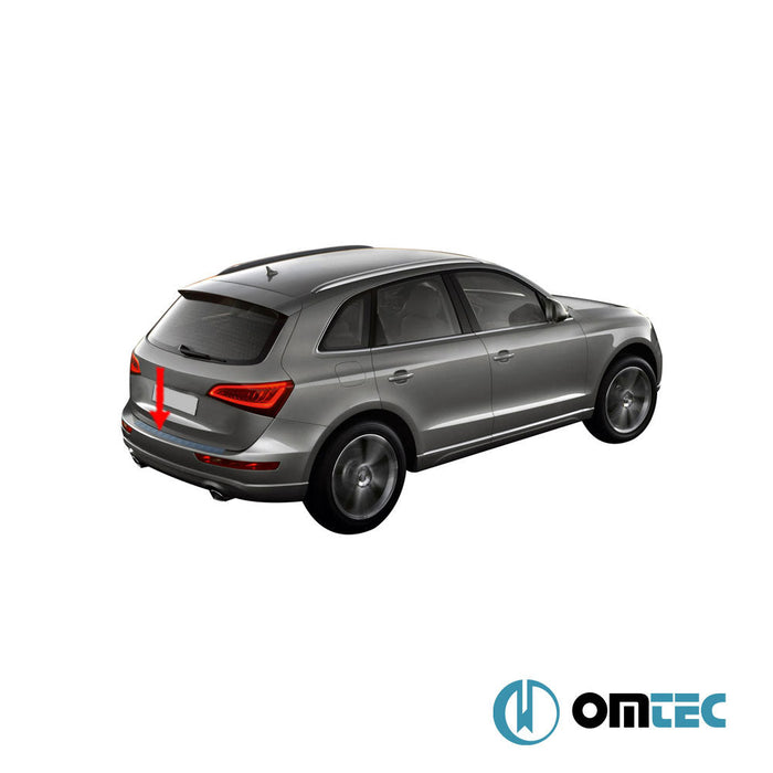Arka Tampon Eşiği Paslanmaz Çelik (Taşlı) - Audi Q5 - SUV 8R - (2008 - 2016)