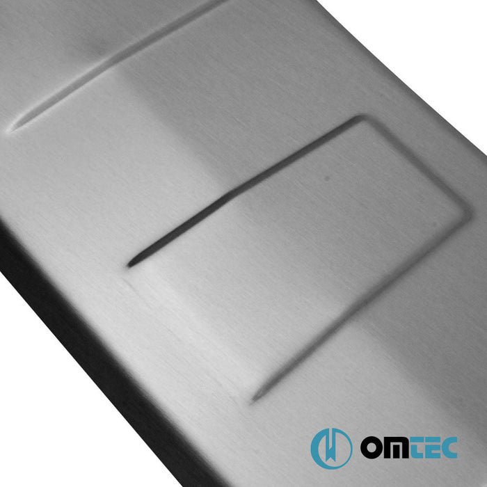 Arka Tampon Eşiği Paslanmaz Çelik (Taşlı) - Audi Q5 - SUV 8R - (2008 - 2016)