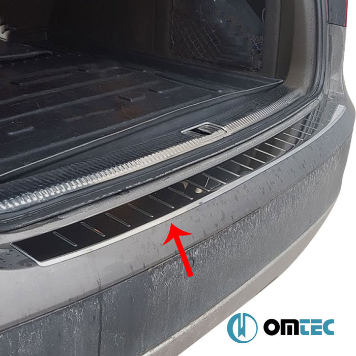 Arka Tampon Eşiği Paslanmaz Çelik (Parlak) - Audi A4 - SW 8K - (2008 - 2016)