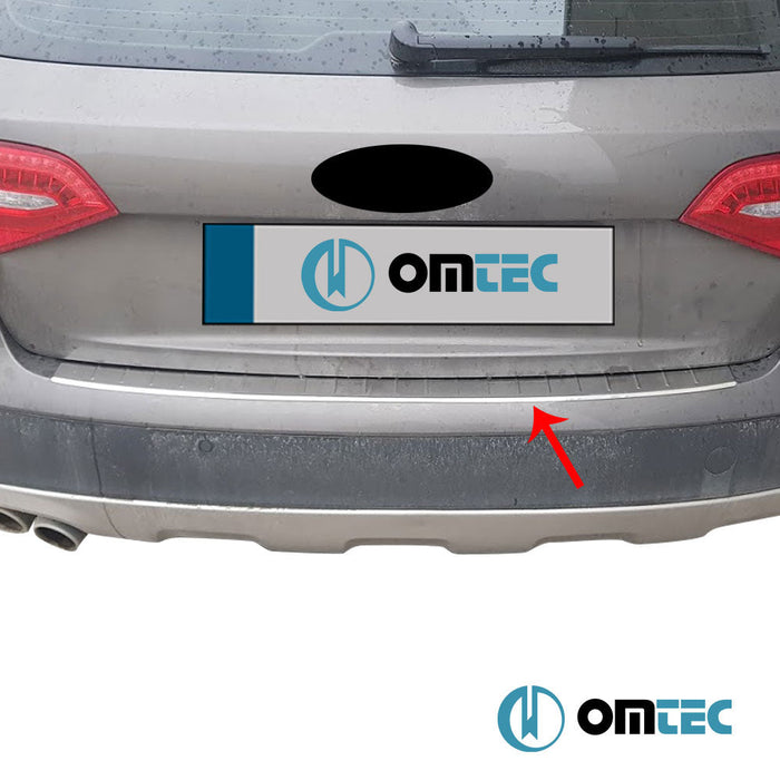 Arka Tampon Eşiği Paslanmaz Çelik (Parlak) - Audi A4 Allroad - SW 8K - (2008 - 2016)