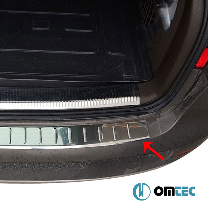 Arka Tampon Eşiği Paslanmaz Çelik (Parlak) - Audi A4 Allroad - SW 8K - (2008 - 2016)