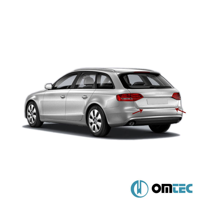 Arka Tampon Eşiği Paslanmaz Çelik (Taşlı) - Audi A4 Allroad - SW 8K - (2008 - 2016)