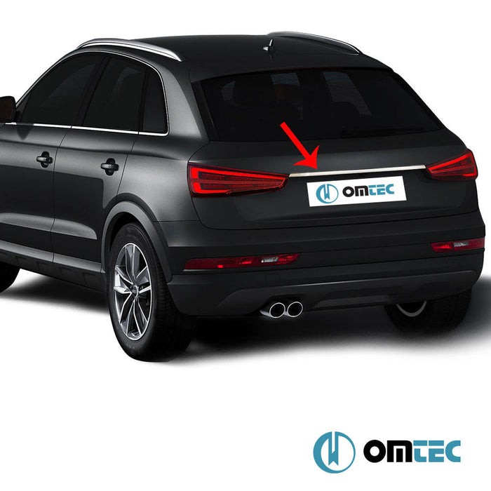 Bagaj Çıtası (Plaka Üstü) Paslanmaz Çelik (Parlak) - Audi Q3 - SUV 8U - (2011 - 2018)
