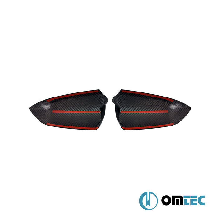 Ayna Kapağı 2 Prç. (Karbon) - Audi A3 - HB 5D 8P PRE - FL - (2004 - 2008)