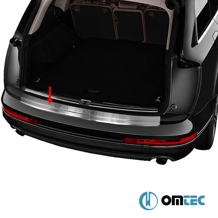 Arka Tampon Eşiği Paslanmaz Çelik (Taşlı) - Audi Q7 - SUV 4M - (2015 - )