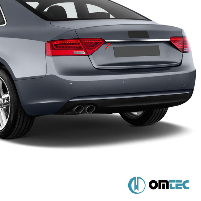 Bagaj Çıtası (Plaka Üstü) Paslanmaz Çelik (Parlak) - Audi A5 - SD 8T8 FL - (2011 - 2016)