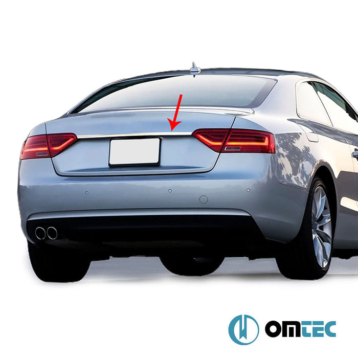 Bagaj Çıtası (Plaka Üstü) Paslanmaz Çelik (Parlak) - Audi A5 - CP 8T3 PRE - FL - (2007 - 2011)