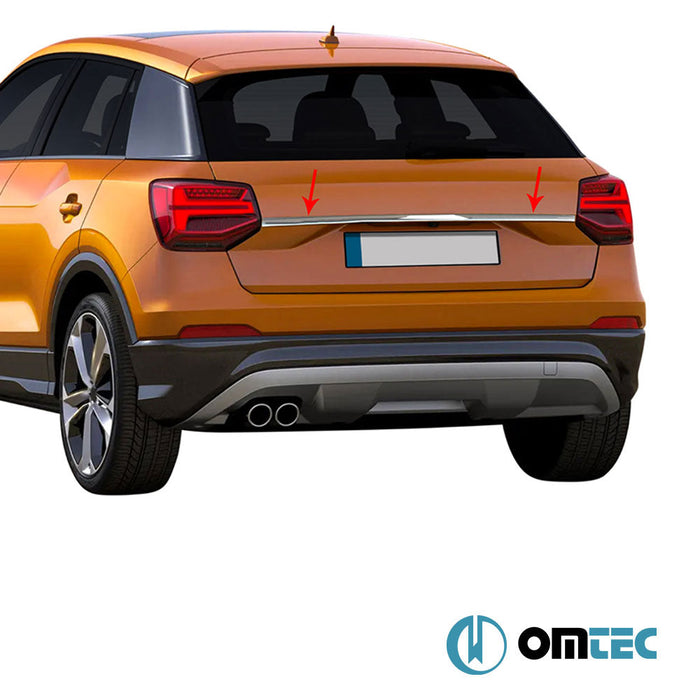 Bagaj Çıtası (Plaka Üstü) Paslanmaz Çelik (Parlak) - Audi Q2 - SUV GA - (2016 - )