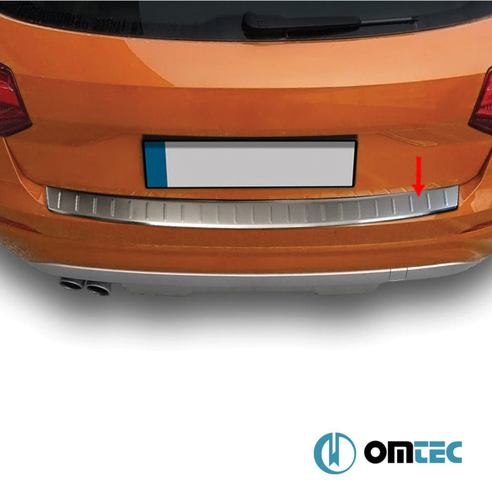 Arka Tampon Eşiği Paslanmaz Çelik (Taşlı) - Audi Q2 - SUV GA - (2016 - )