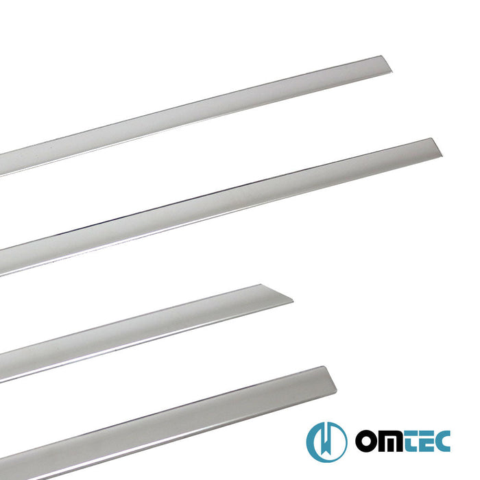 Yan Kapı Çıtası 6 Prç. Paslanmaz Çelik (Parlak) - Audi A8 - SD 4H FL - (2004 - 2017)