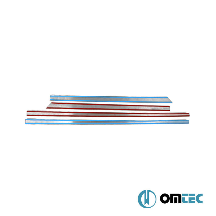 Yan Kapı Çıtası 4 Prç. Paslanmaz Çelik (Parlak) - Audi A7 - SD 4K8 - (2018 - )