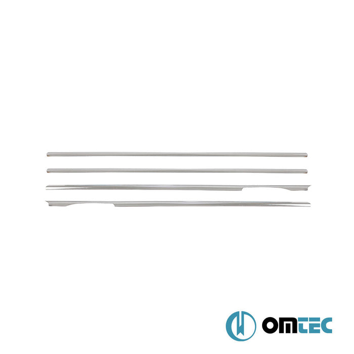 Cam Çıtası 4 Prç. Paslanmaz Çelik (Parlak) - Bmw 3 Series - SD F30 - (2011 - 2019)