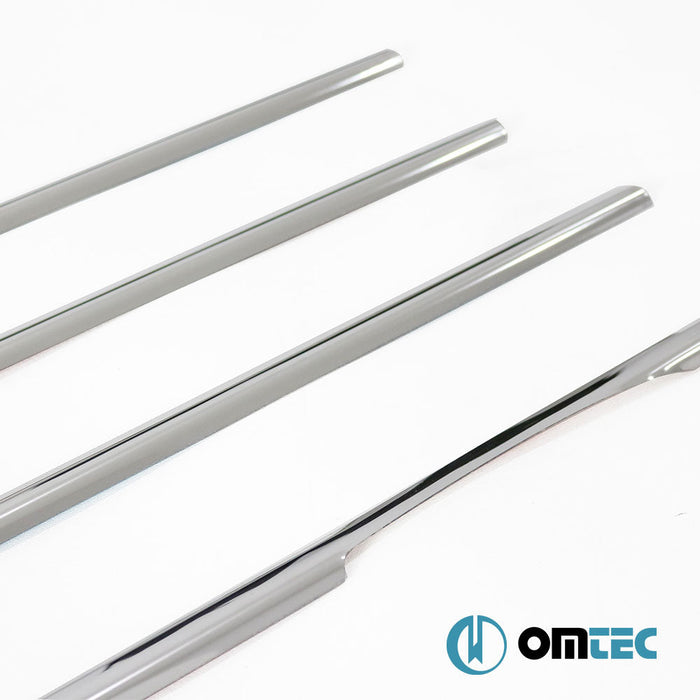 Cam Çıtası 4 Prç. Paslanmaz Çelik (Parlak) - Bmw 3 Series - SD F30 - (2011 - 2019)