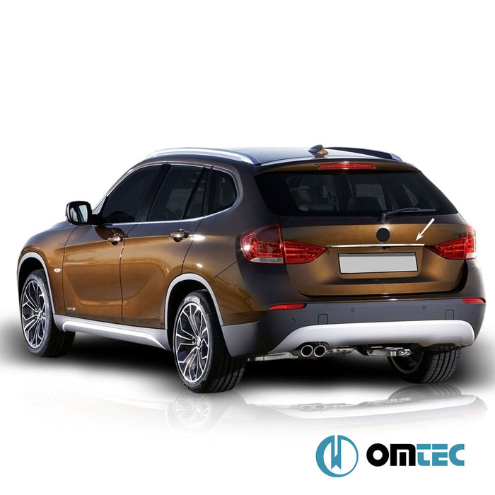 Bagaj Çıtası (Plaka Üstü) Paslanmaz Çelik (Parlak) - Bmw X1 - SUV E84 - (2009 - 2015)