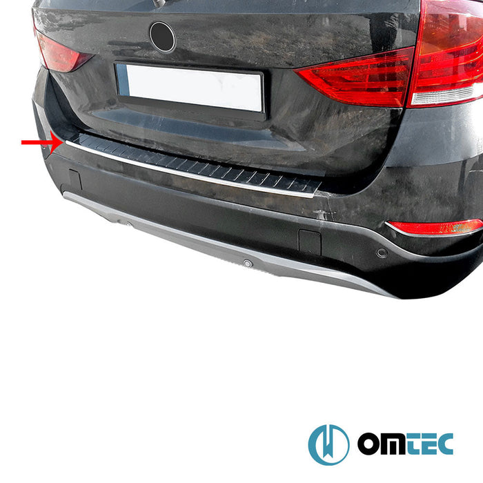 Arka Tampon Eşiği Paslanmaz Çelik (Parlak) - Bmw X1 - SUV E84 FL - (2012 - 2015)