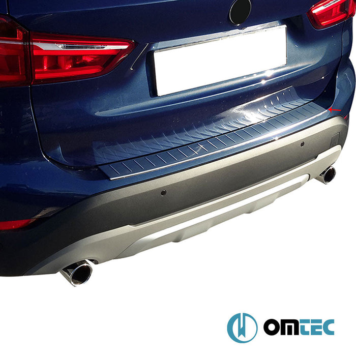 Arka Tampon Eşiği Paslanmaz Çelik (Taşlı) - Bmw X1 - SUV E84 FL - (2012 - 2015)