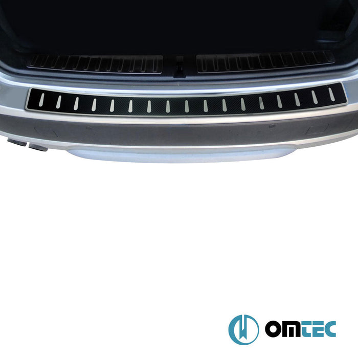 Karbon Folyolu Arka Tampon Eşiği Paslanmaz Çelik - Mercedes - Benz B - Class - MPV W247 - (2018 - )