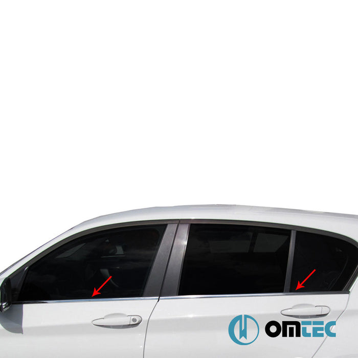 Cam Çıtası 4 Prç. Paslanmaz Çelik (Parlak) - Bmw 1 Series - HB 5D F20 - (2011 - 2019)