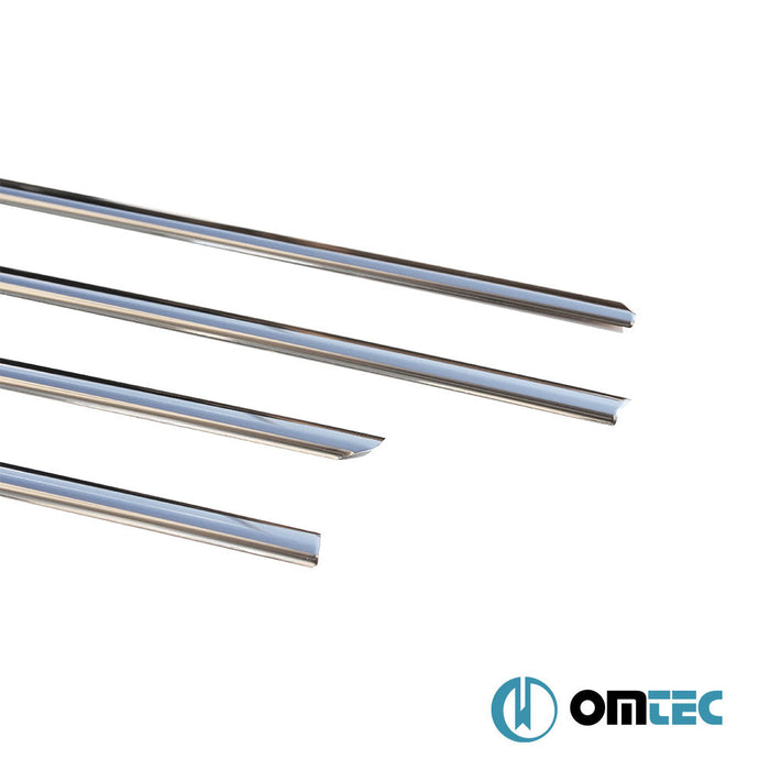 Cam Çıtası 4 Prç. Paslanmaz Çelik (Parlak) - Bmw 1 Series - HB 5D F20 - (2011 - 2019)