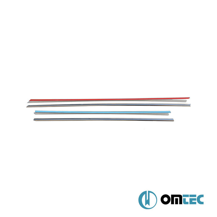 Cam Çıtası 4 Prç. Paslanmaz Çelik (Parlak) - Bmw 1 Series - HB 5D F20 - (2011 - 2019)