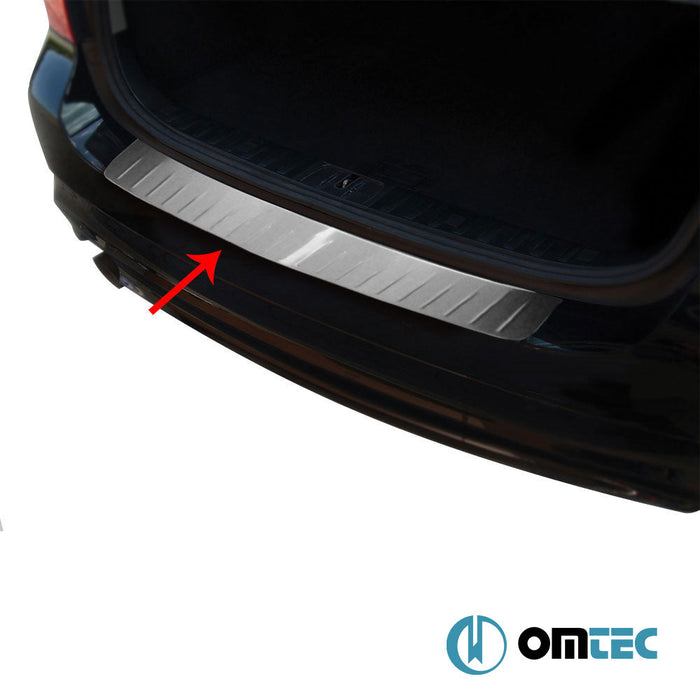 Arka Tampon Eşiği Paslanmaz Çelik (Taşlı) - Bmw 3 Series - SW E91 FL - (2008 - 2011)