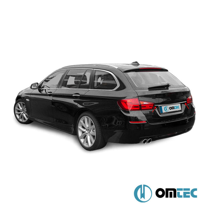 Bagaj Çıtası (Plaka Üstü) Paslanmaz Çelik (Parlak) - Bmw 5 Series - SW F11 - (2010 - 2017)