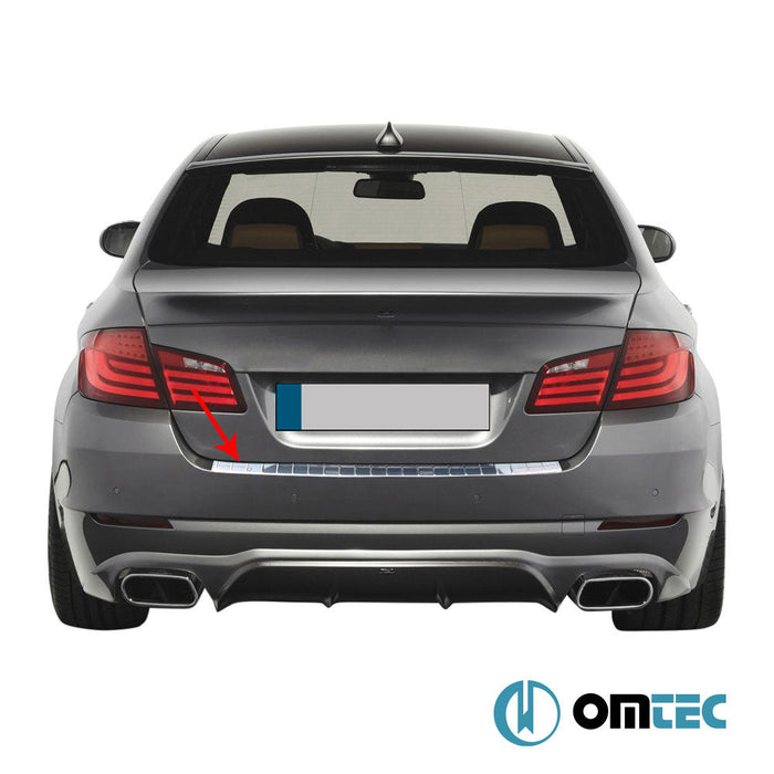Arka Tampon Eşiği Paslanmaz Çelik (Parlak) - Bmw 5 Series Gran Turismo - SD F07 - (2010 - 2017)