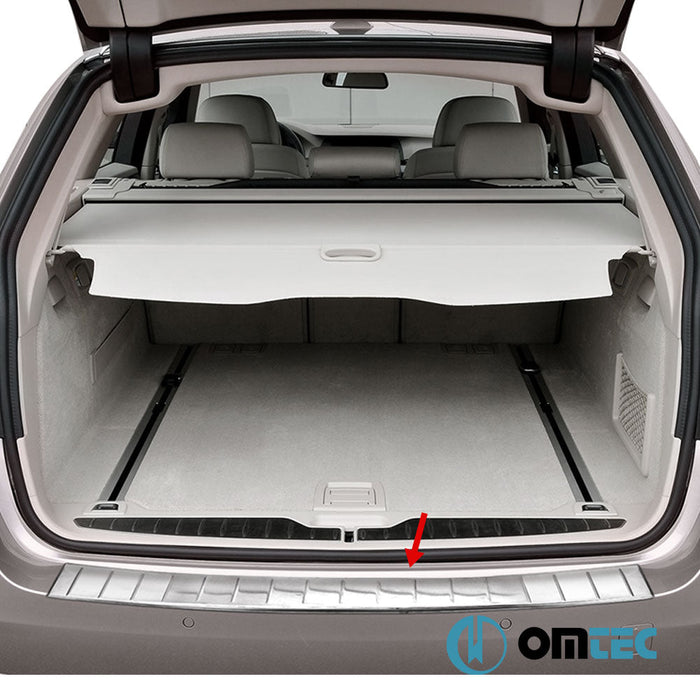 Arka Tampon Eşiği Paslanmaz Çelik (Parlak) - Bmw 5 Series - SW F11 - (2010 - 2017)