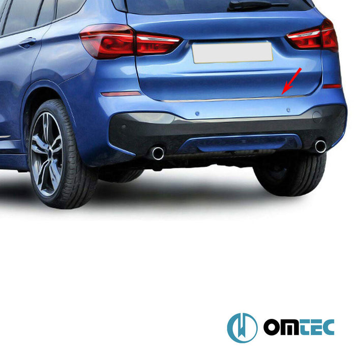 Arka Tampon Eşiği Paslanmaz Çelik (Taşlı) - Bmw X1 - SUV F48 - (2015 - 2022)