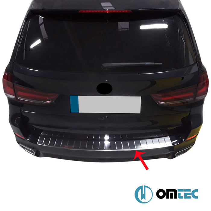 Arka Tampon Eşiği Paslanmaz Çelik (Parlak) - Bmw X5 - SUV F15 - (2014 - 2018)