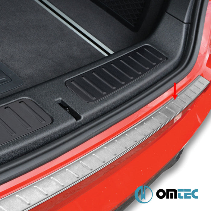 Arka Tampon Eşiği Paslanmaz Çelik (Taşlı) - Bmw X4 - SUV F26 - (2014 - 2018)