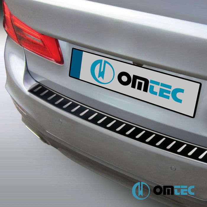 Karbon Folyolu Arka Tampon Eşiği Paslanmaz Çelik - Bmw 5 Series - SD G30 - (2017 - 2024)