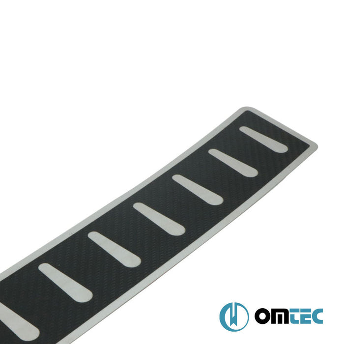 Karbon Folyolu Arka Tampon Eşiği Paslanmaz Çelik - Bmw 5 Series - SD G30 - (2017 - 2024)