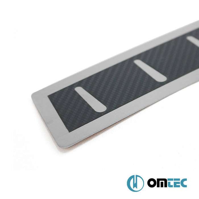 Karbon Folyolu Arka Tampon Eşiği Paslanmaz Çelik - Bmw 2 Series - CP F22 - (2014 - 2021)