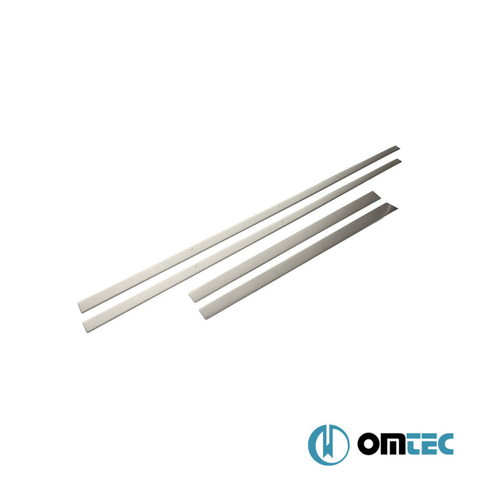 Yan Kapı Çıtası 4 Prç. Paslanmaz Çelik (Parlak) - Bmw X4 - SUV G02 - (2018 - )