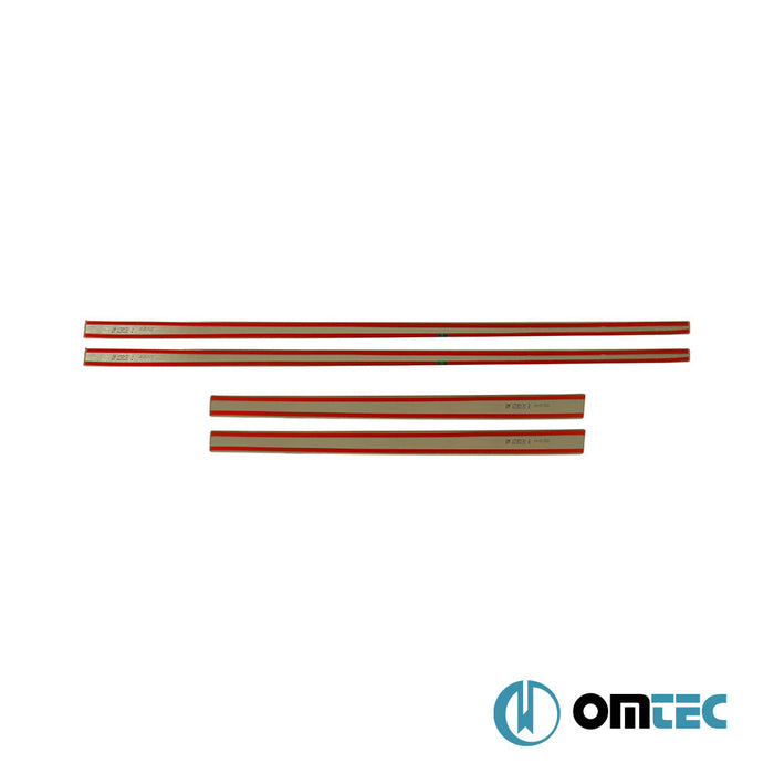 Yan Kapı Çıtası 4 Prç. Paslanmaz Çelik (Parlak) - Bmw X4 - SUV G02 - (2018 - )