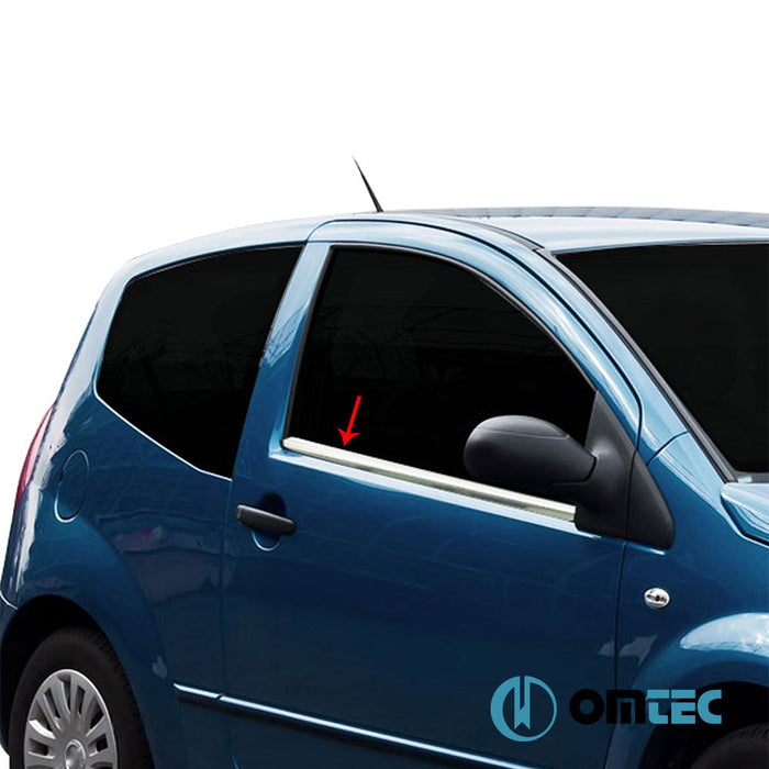 Cam Çıtası 2 Prç. Paslanmaz Çelik (Parlak) - Citroën C2 - HB 3D J - (2003 - 2009)