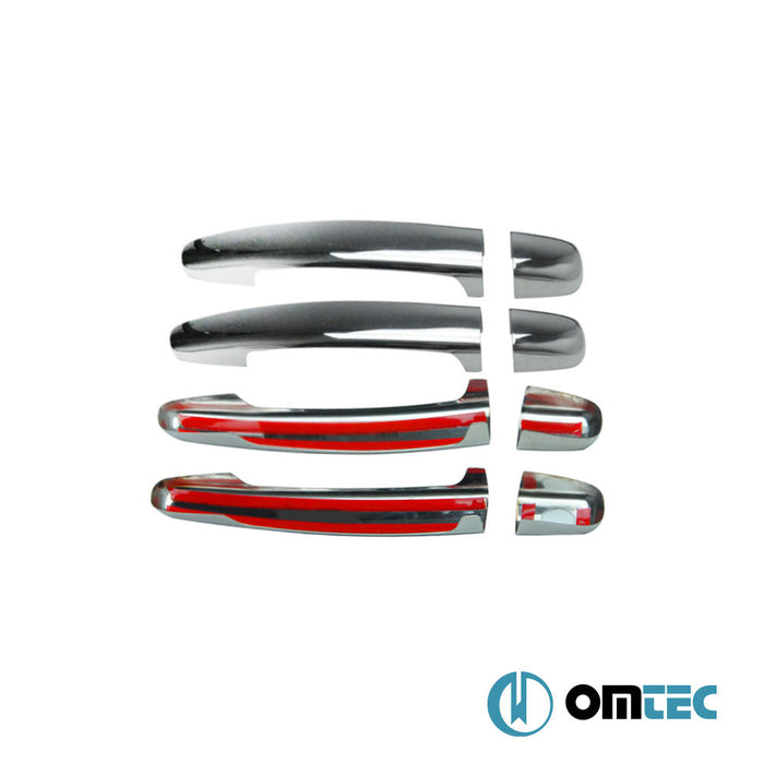 Kapı Kolu 4 Kapı 4 Prç. (H1) Paslanmaz Çelik (Parlak) - Peugeot 307 - SW I - (2001 - 2008)