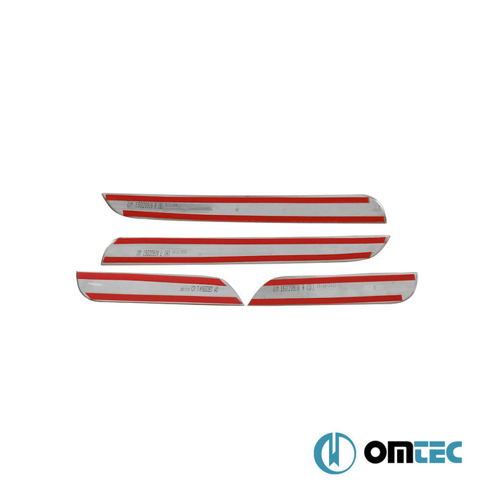 Norm Kapı Eşiği 4 Prç. Paslanmaz Çelik (Parlak) - Citroën C3 - HB 5D FC - (2002 - 2009)