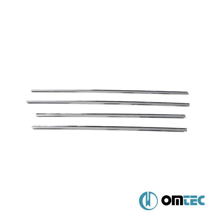 Cam Çıtası 4 Prç. Paslanmaz Çelik (Parlak) - Citroën C3 - HB 5D FC - (2002 - 2009)