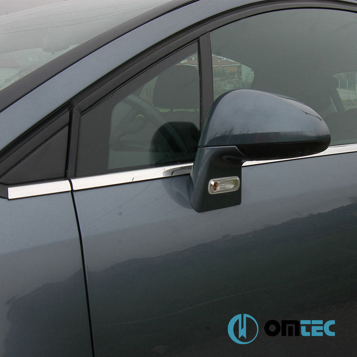 Cam Çıtası 8 Prç. Paslanmaz Çelik (Parlak) - Citroën C4 - HB 5D L - (2004 - 2010)