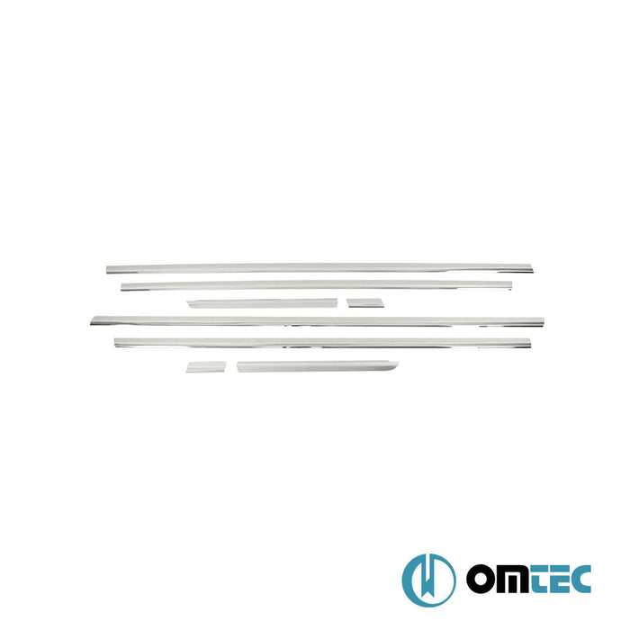 Cam Çıtası 8 Prç. Paslanmaz Çelik (Parlak) - Citroën C4 - SD L - (2004 - 2010)