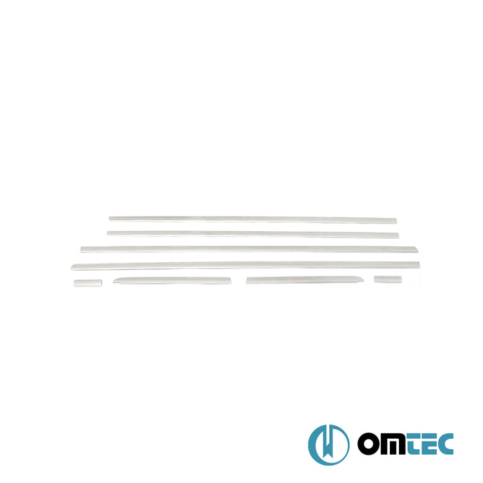 Cam Çıtası 8 Prç. Paslanmaz Çelik (Mat) - Citroën C4 - SD L - (2004 - 2010)